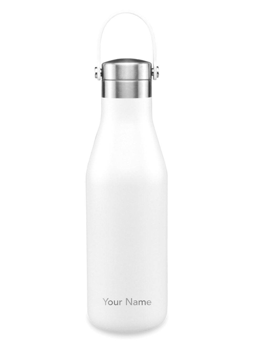 Ohelo Personalised Water Bottle in White