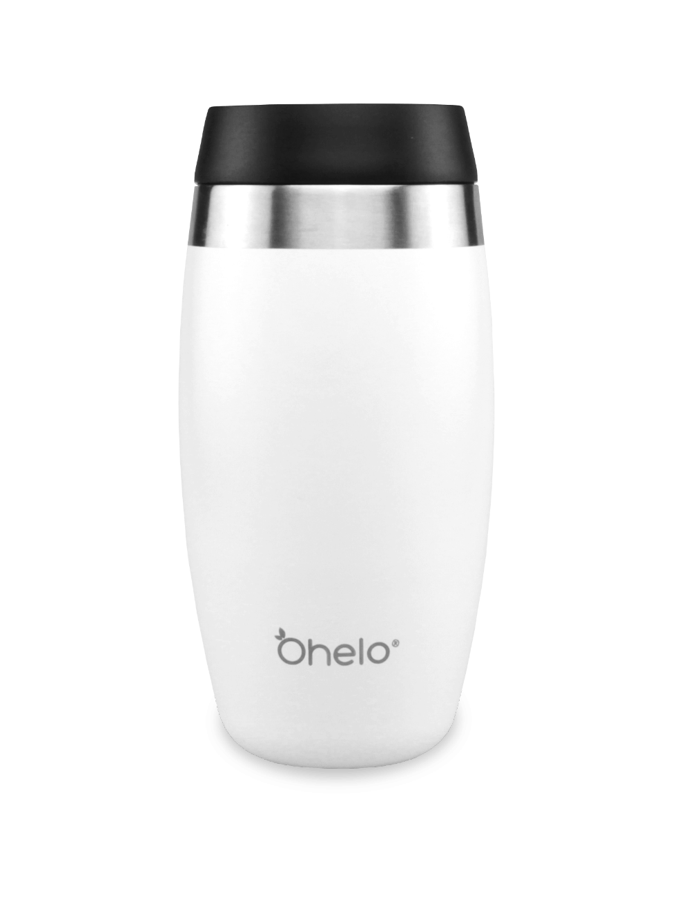 Ohelo White Tumbler Travel Mug Reusable coffee cup Dishwasher Safe