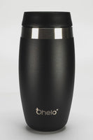Rotational video of Ohelo leakproof reusable coffee cup in black