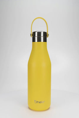 Ohelo insulated reusable water bottle in yellow with handy handles Video