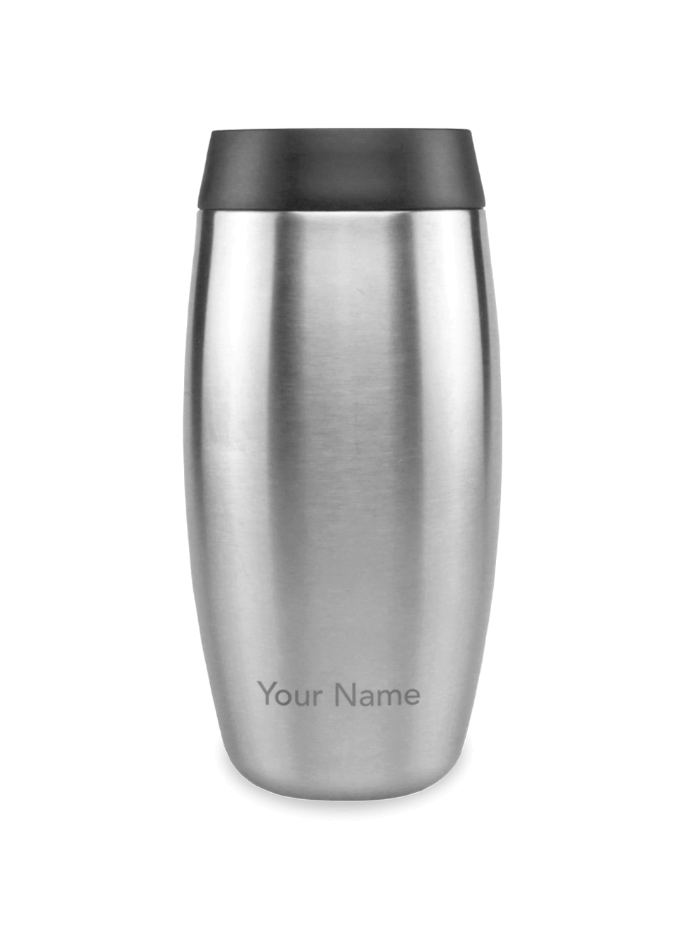Personalised travel mug in stainless steel