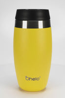 Rotational video of Ohelo leakproof reusable coffee cup in yellow