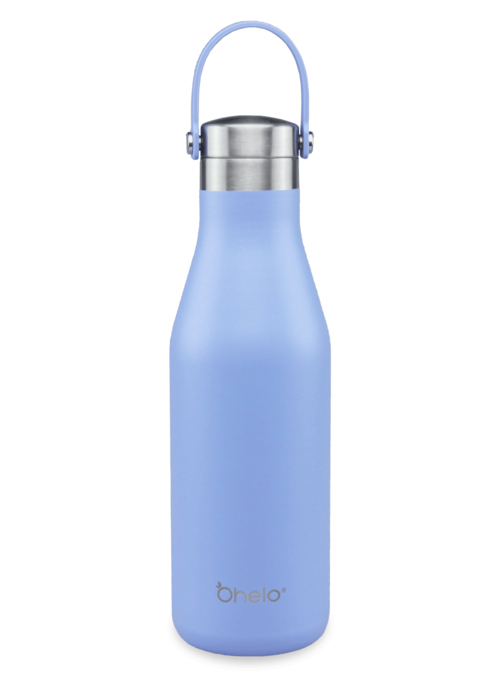 Ohelo blue reusable insulated stainless steel bottle 